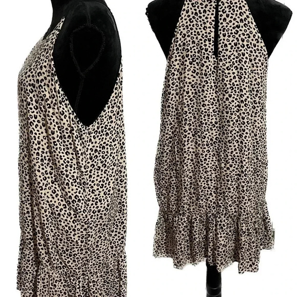 Caramela large animal print halter dress. - Picture 6 of 10